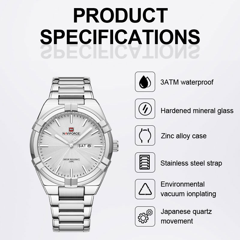Jam Tangan Pria NAVIFORCE Merk - Luxury Watch Maker ulasan dan harga