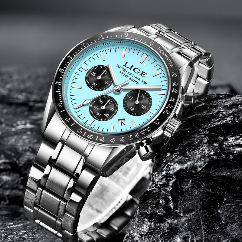 LIGE Jam Tangan Pria Baru Berm - Luxury Watch Investment ulasan dan harga