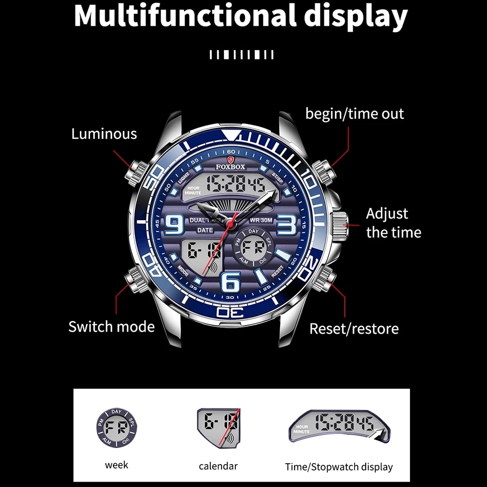 Jam tangan pria Digital, jam t - Luxury Watch Maker ulasan dan harga