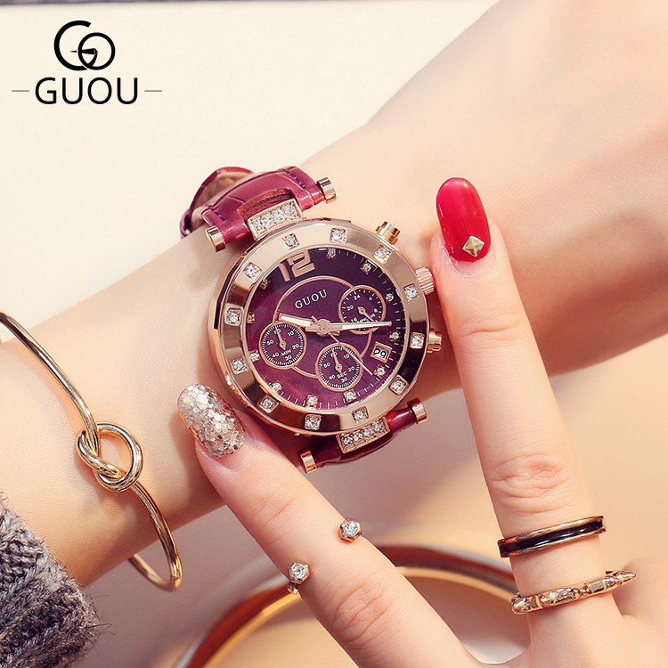 GUOU 2018 jam tangan wanita Fa - Luxury Watch Top 10 ulasan dan harga
