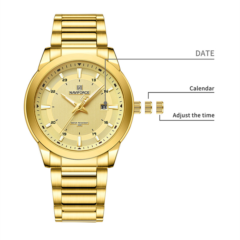 NAVIFORCE jam tangan kuarsa un - Luxury Watch Investment ulasan dan harga